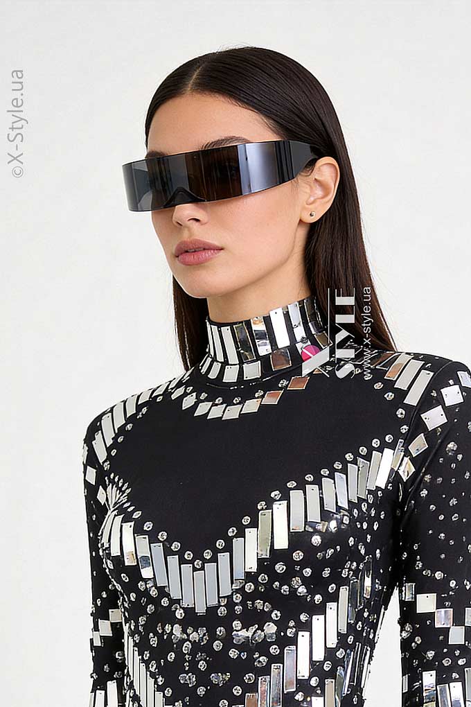 Черные очки Futuristic Rave