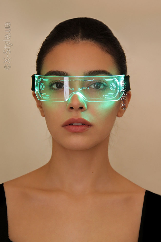 LED очки Cyberpunk Futuristic Light