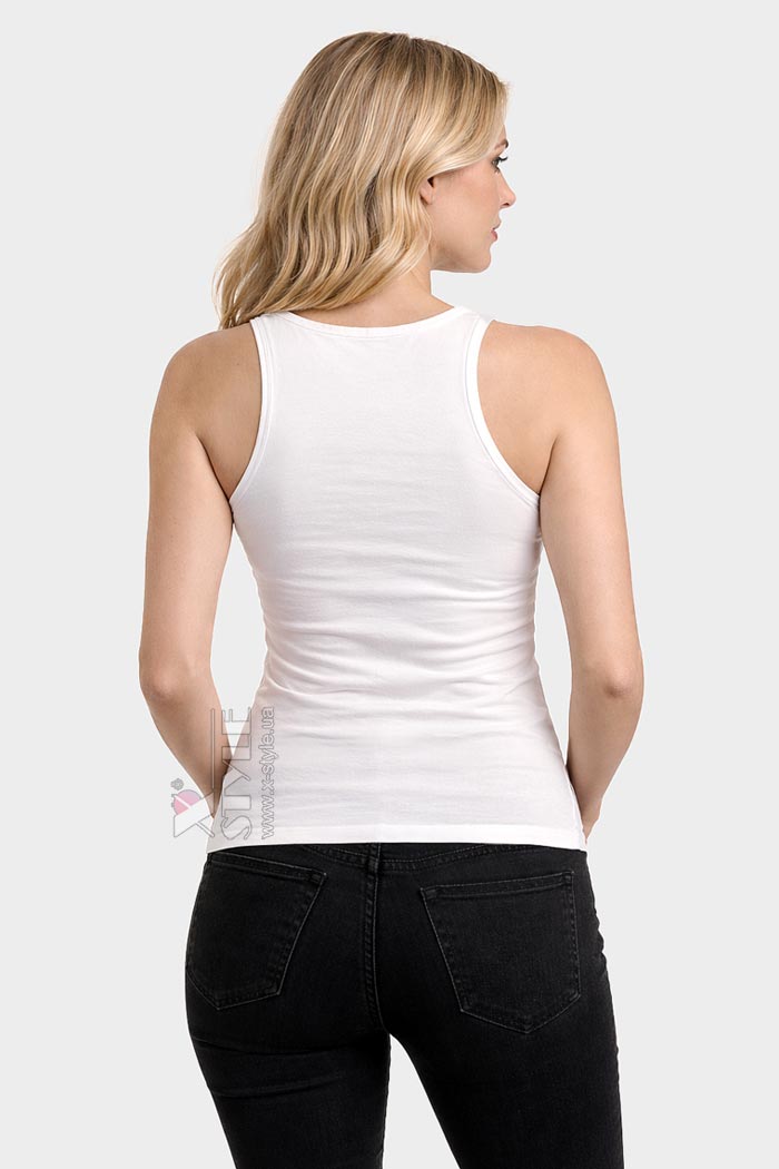 Белая майка женская XC149