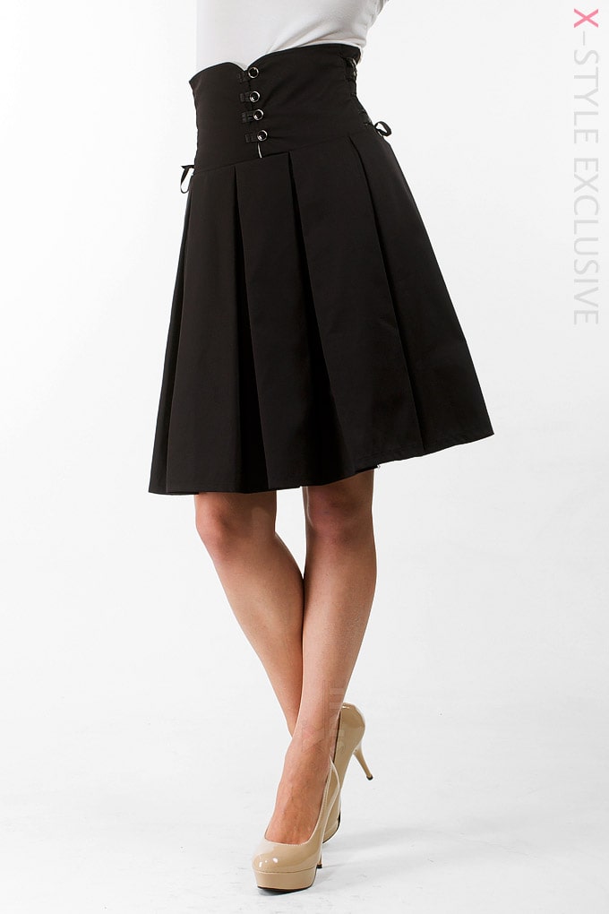 X-Style High Waist Corset Look Skirt buy online store Xstyle - 107075