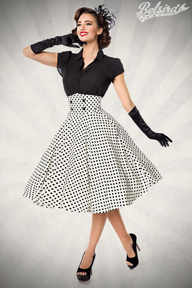 Vintage Wide High Waist Skirt